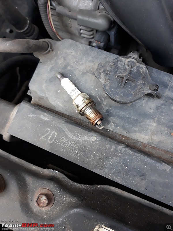 Why did I buy a 12 Year old Toyota Corolla - My experience-old-spark-plug.jpg