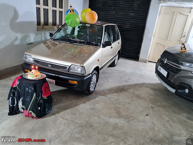 The love of my life - A 2000 Maruti 800 DX 5-Speed. EDIT: Gets export model features on Pg 27-20210324_195545.jpg