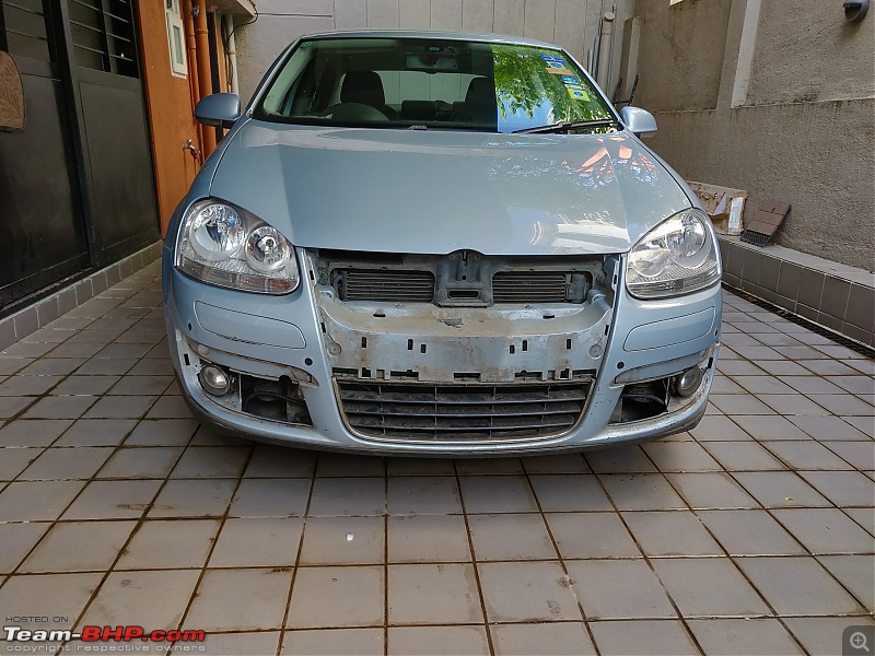 Our first tryst with Volkswagen | Ownership Review of our MK5 VW Jetta-ops-ready-painting.jpg