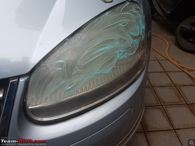 Our first tryst with Volkswagen | Ownership Review of our MK5 VW Jetta-headlight-toothpaste-attempt.jpg