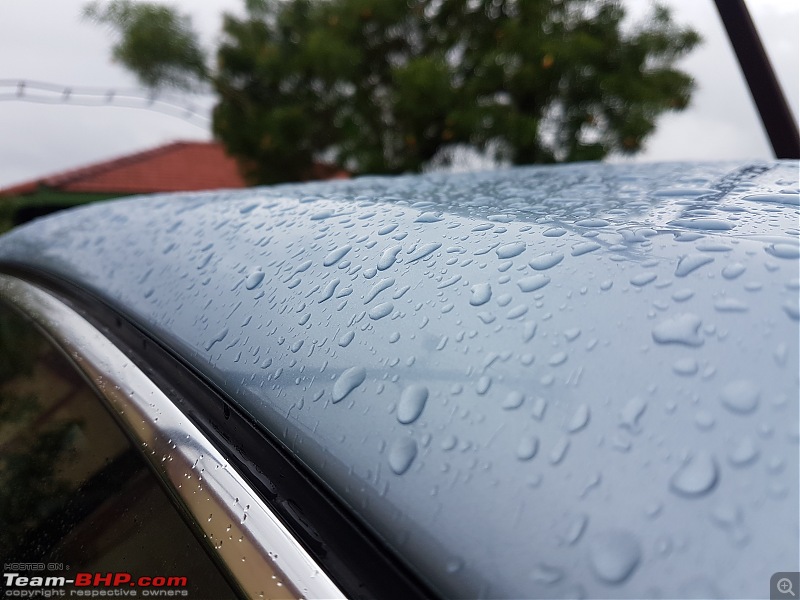Our first tryst with Volkswagen | Ownership Review of our MK5 VW Jetta-roof-sill-water-beading.jpg
