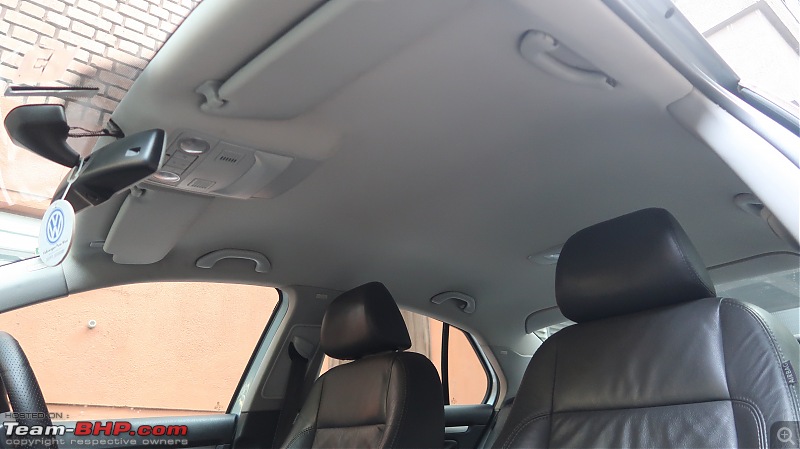 Our first tryst with Volkswagen | Ownership Review of our MK5 VW Jetta-repaired-headliner.jpg
