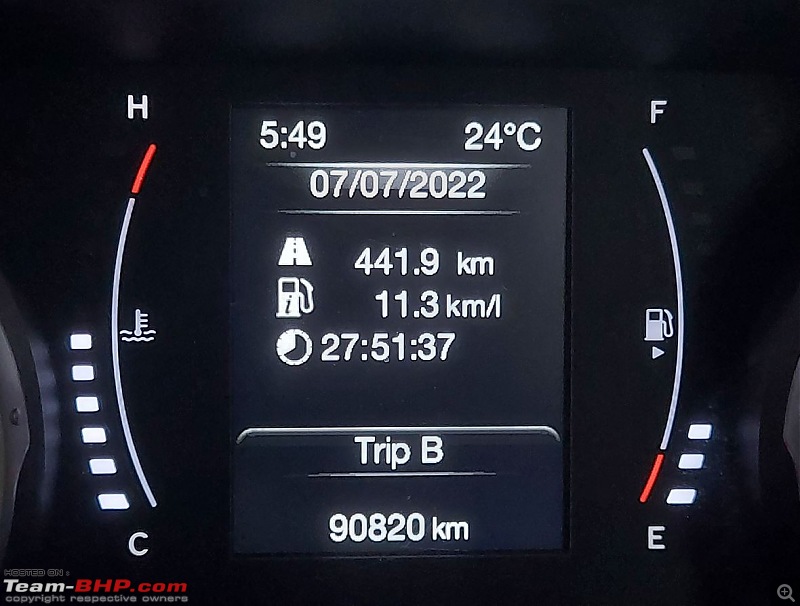 Scarlett comes home | My Jeep Compass Limited (O) 4x4 | EDIT: 1,47,000 km up!-odo1.jpg