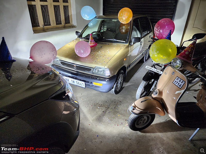 The love of my life - A 2000 Maruti 800 DX 5-Speed. EDIT: Gets export model features on Pg 27-20230324_201638.jpg