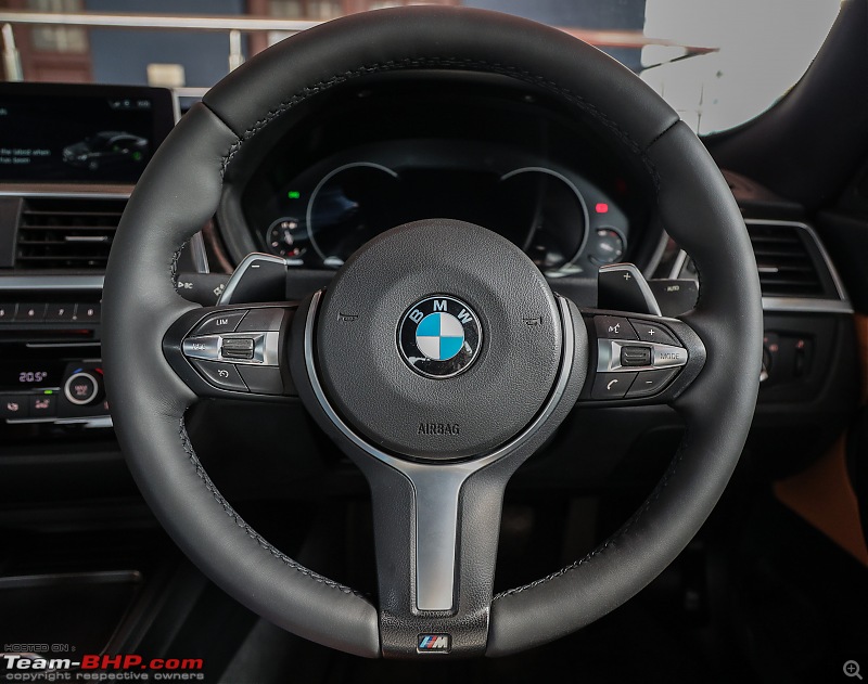 A GT joins a GT - Estoril Blue BMW 330i GT M-Sport comes home - EDIT: 100,000 kilometers up-steering-wheel.jpg