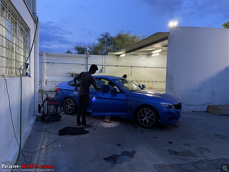 A GT joins a GT - Estoril Blue BMW 330i GT M-Sport comes home - EDIT: 100,000 kilometers up-wash.jpg