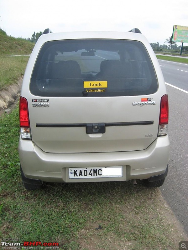 My Maruti Wagon-R F10D: 16 years, 258,000 kms, makes way for the Baleno!-rearfar.jpg