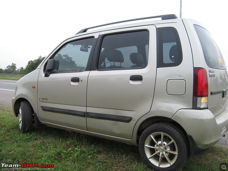 My Maruti Wagon-R F10D: 16 years, 258,000 kms, makes way for the Baleno!-side.jpg