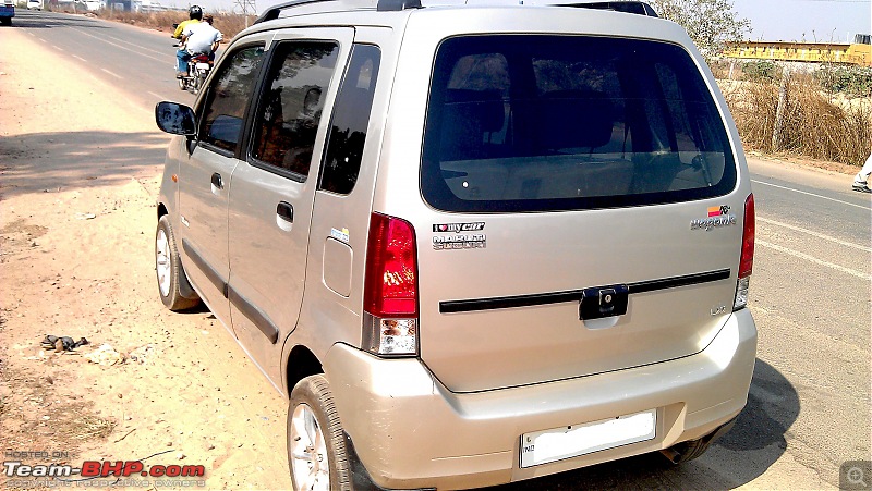 My Maruti Wagon-R F10D: 16 years, 258,000 kms, makes way for the Baleno!-rear-angular.jpg