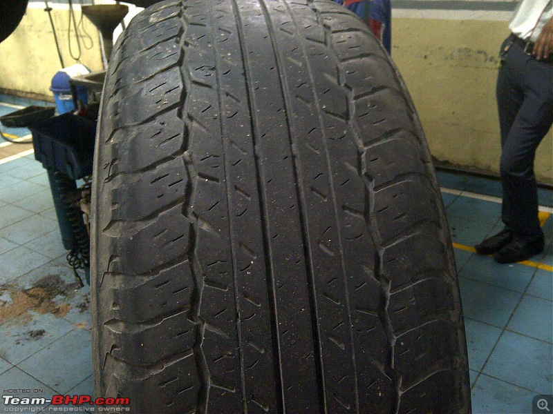 Obelix, the Invincible Toyota Fortuner! 2,00,000 km and going strong! EDIT: Sold!-img2012071300755-rear-right-tyre-wear.jpg