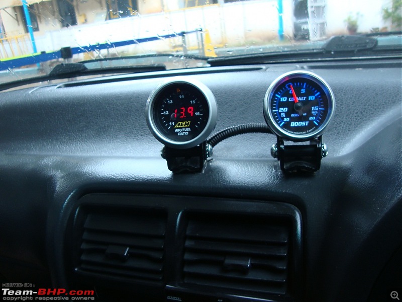 Turbocharged Maruti Esteem - The 13-second Maroon Owl-gauges.jpg
