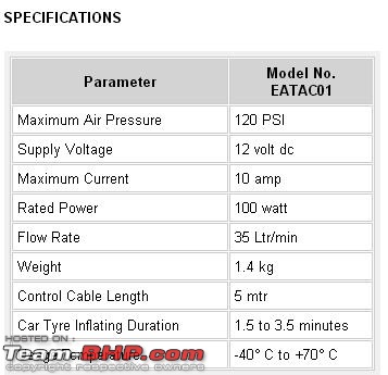 Tyre pressure gauge and portable inflator pump / foot pump-specs.jpg