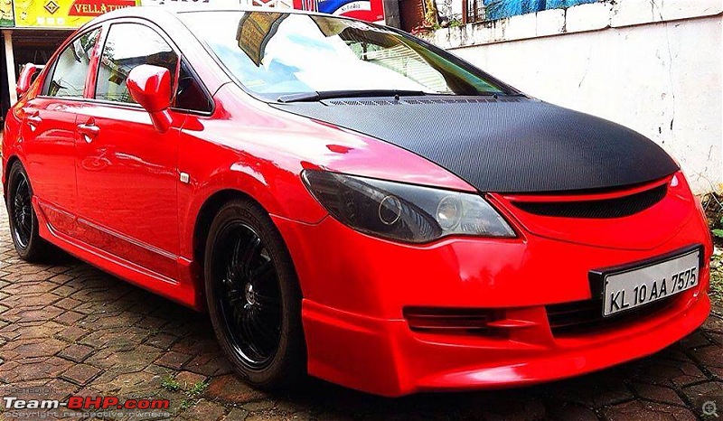 PICS : Tastefully Modified Cars in India-civic-red-team-rpm.jpg