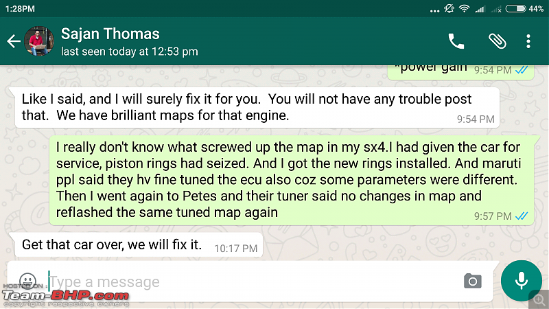 Bad Experience - Code 6 Tuning, Bangalore-screenshot_20160511132803_com.whatsapp.png