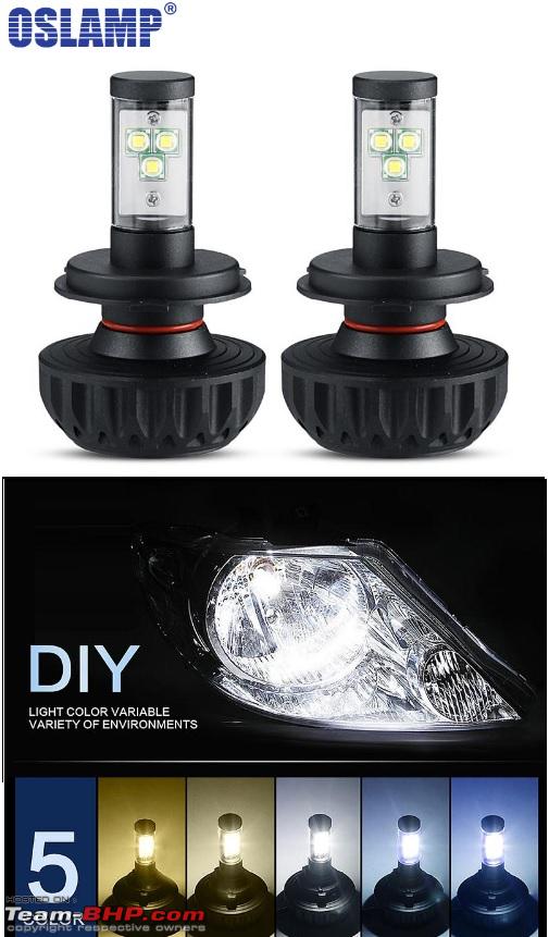 Review - H4 LED Headlight Bulbs (Oslamp) - Team-BHP