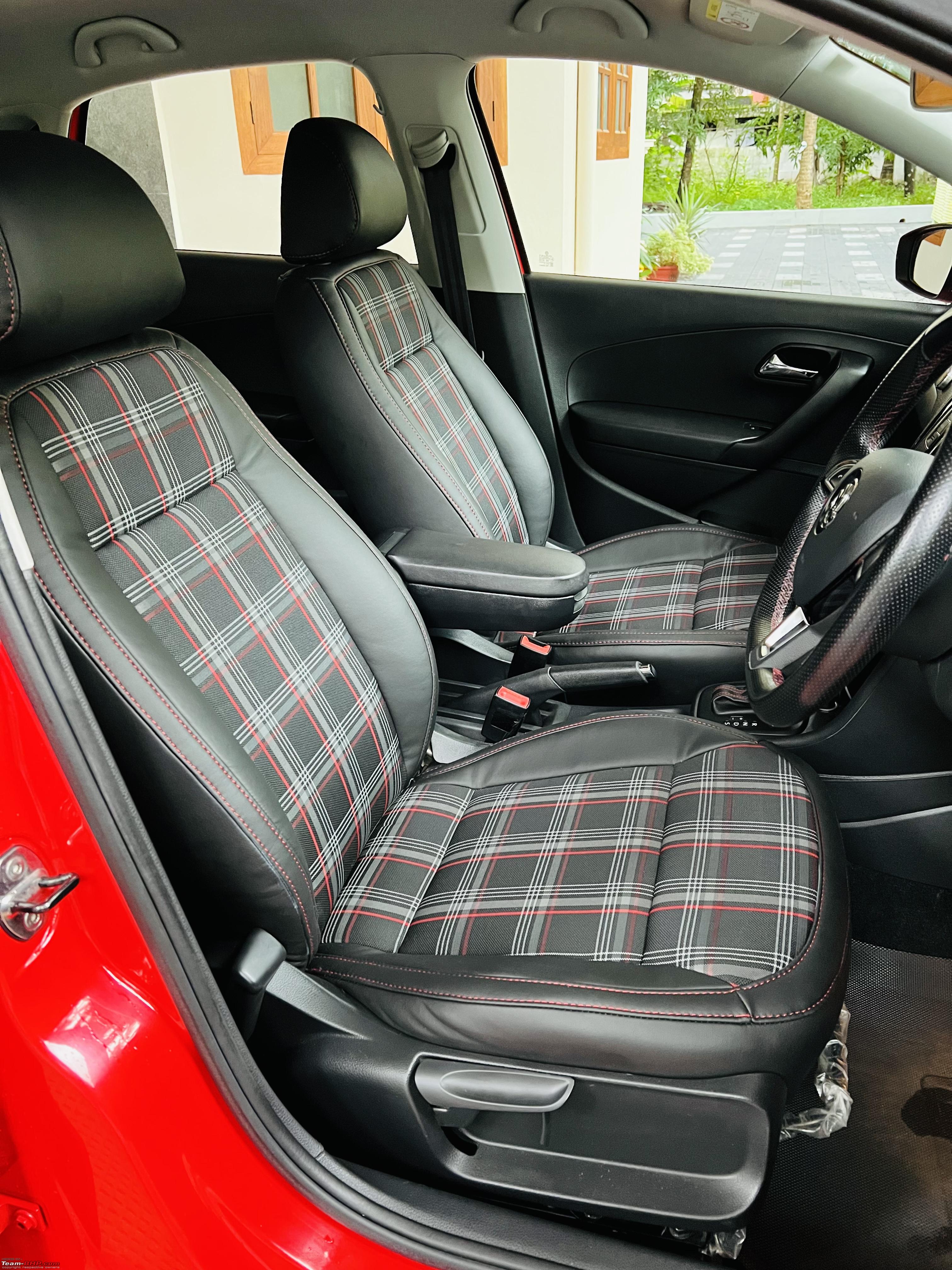 GTI-esque tartan fabric seat covers on my VW Polo GT TSI - Team-BHP