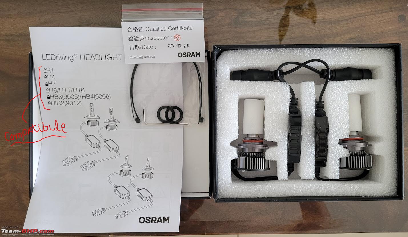 Osram H4 46204CW LED Retrofit 12V (Pack of 2)