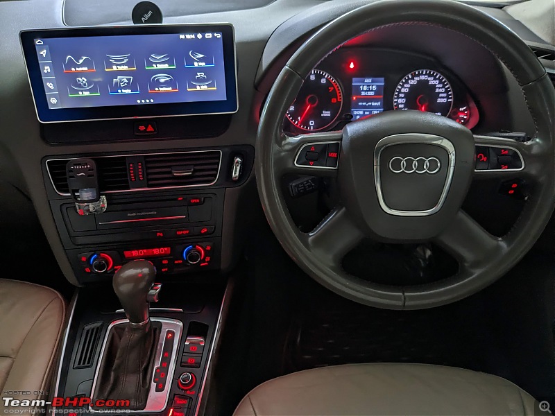 Audi Q5: Car multi-media and headlamp upgraded-dashboard-after-installation.jpg