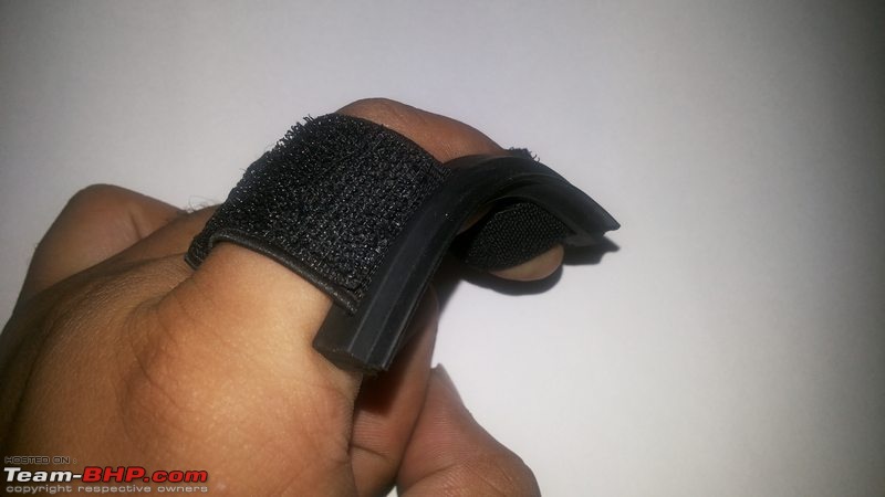 Finger Wiper for Helmet Visors @ Rs. 50-bending-while-using.jpg