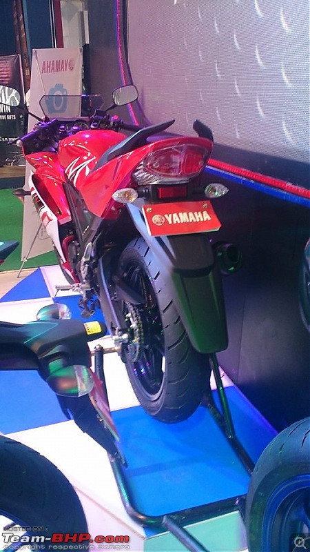 Yamaha YZF-R15 S launched at Rs. 1.15 lakh-2015yamahayzfr15srear.jpg