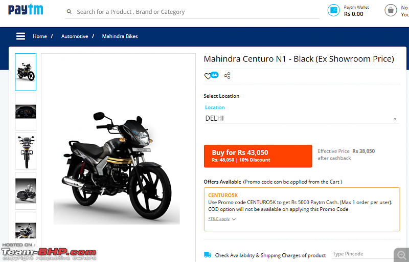Mahindra Centuro available at a total discount of Rs. 10,000 on Paytm-paytm1.png