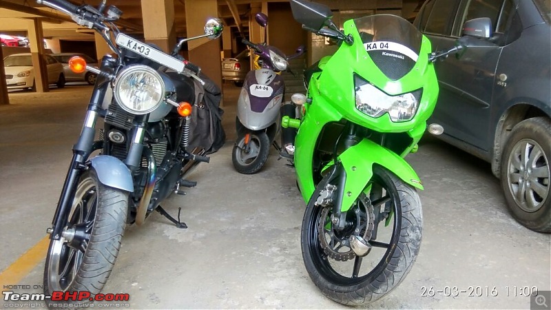 2010 Kawasaki Ninja 250R - My First Sportsbike. 52,000 kms on the clock. UPDATE: Sold!-bonnie-meets-ninja.jpg