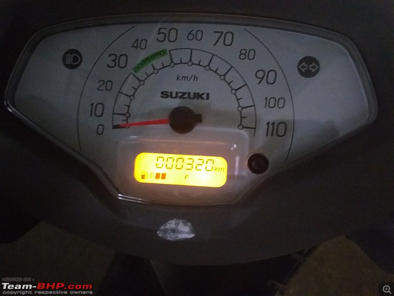My Milky Bar: Suzuki Access 125 Special Edition. 52 months and 18,000 kms completed!-odo-320.jpg