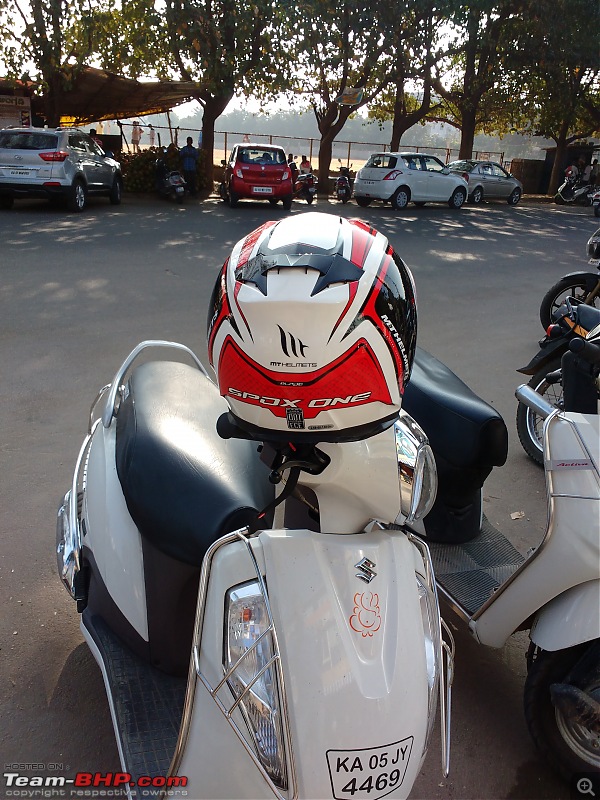 My Milky Bar: Suzuki Access 125 Special Edition. 52 months and 18,000 kms completed!-helmet7.jpg