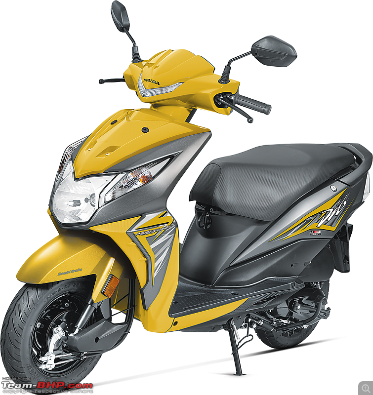 2017 Honda Dio leaked: The Motoscoot gets snazzier-frontyellow.png
