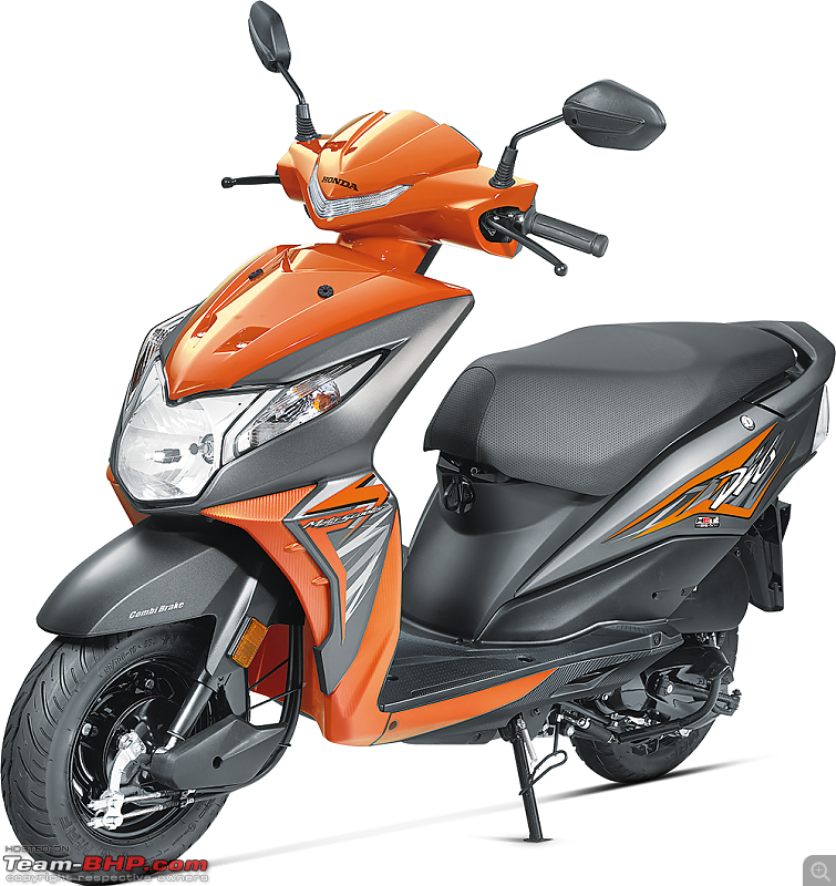 2017 Honda Dio leaked: The Motoscoot gets snazzier-frontorange.png