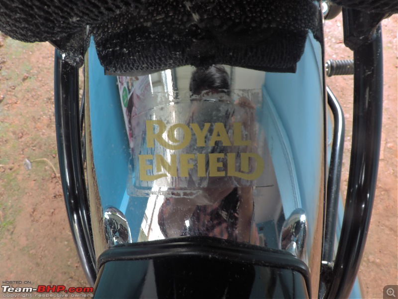 Ownership Review: Royal Enfield Bullet 350 ES-stickerjobonrearmudguard.jpg