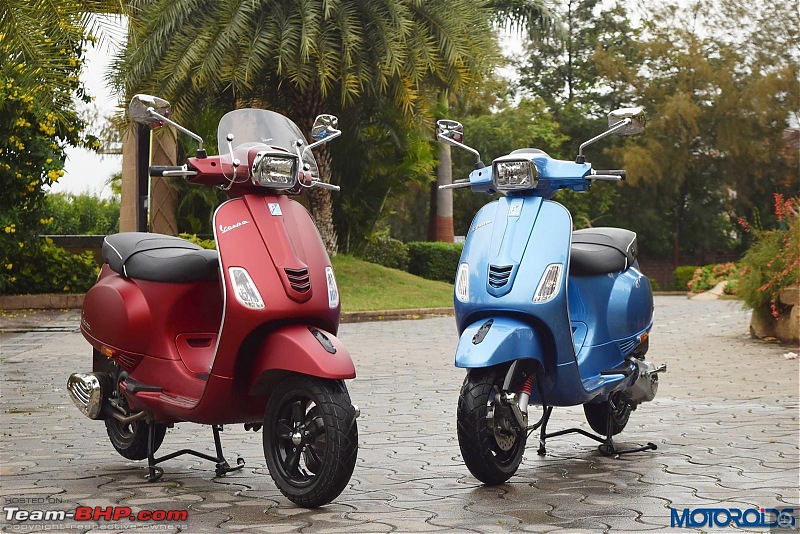 Another Italian joins the stable - Our Matt Red Vespa 150-matt-red-vs-blue.jpg