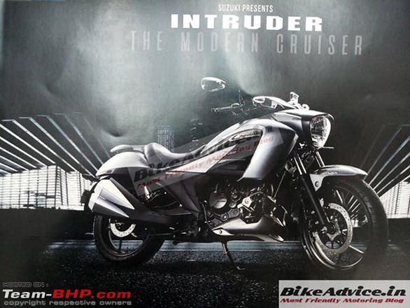 The Suzuki 155cc Intruder. EDIT: Launched at Rs. 98,340-suzukiintruder1.jpg