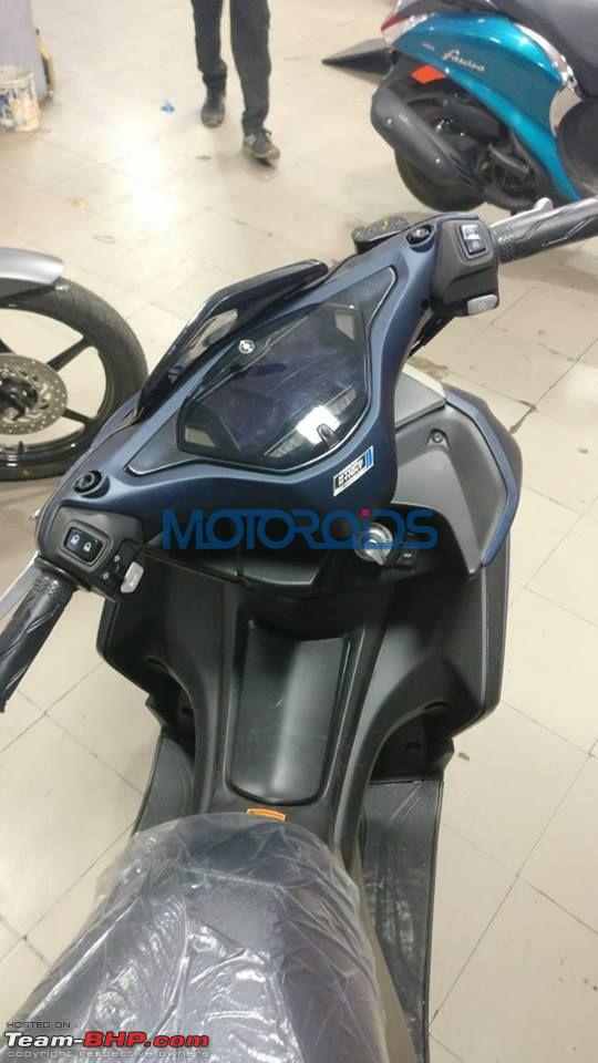  Yamaha  Aerox  155 Scooter spotted in India Team BHP