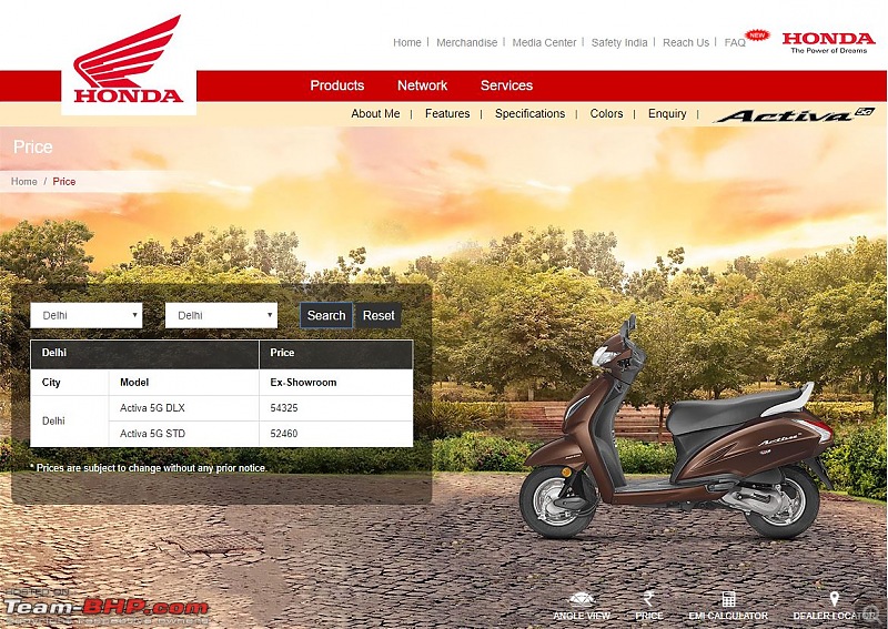 Honda Activa 5G listed on website. Priced at Rs. 52,460-activa-5g4.jpg