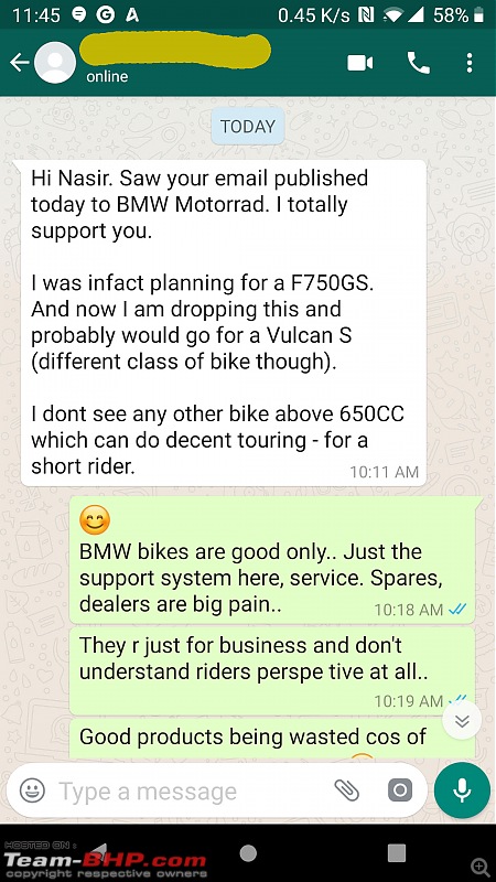 Major battery issue with the BMW G 310 R and GS! BMW Motorrad India is unresponsive-screenshot_20191025114520.jpg