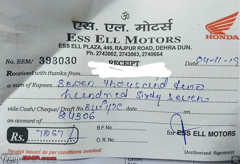 Honda dealership Ess Ell Motors charges 1% extra on card payments. Justified?-img_20191104_1656191462.jpg