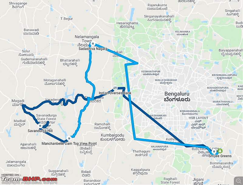 Bangalore - Sunday Morning Short Rides-route-map.png