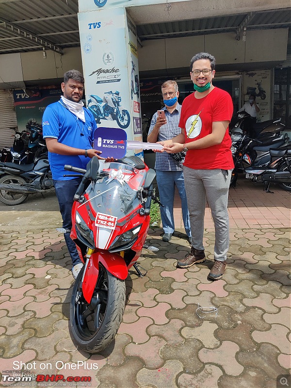 Lola is home - My TVS Apache RR310 BS6 ownership review-delivery_time.jpg