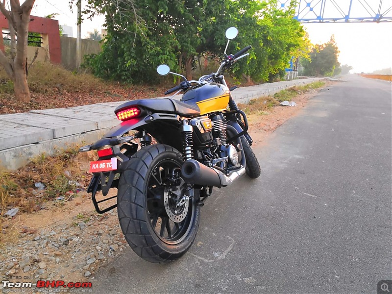 The Honda CB350 RS. EDIT: Launched at Rs. 1.96 lakh-back-view.jpeg