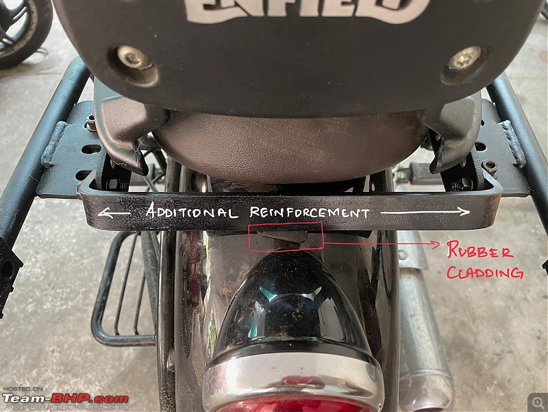 Royal Enfield Meteor 350 Review : 'Meteor'itic rise of a traveller-back-support.jpeg