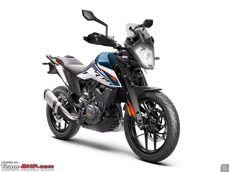 2022 KTM 250 Adventure revealed internationally-2022ktm250adventurefront-right-blue.jpg