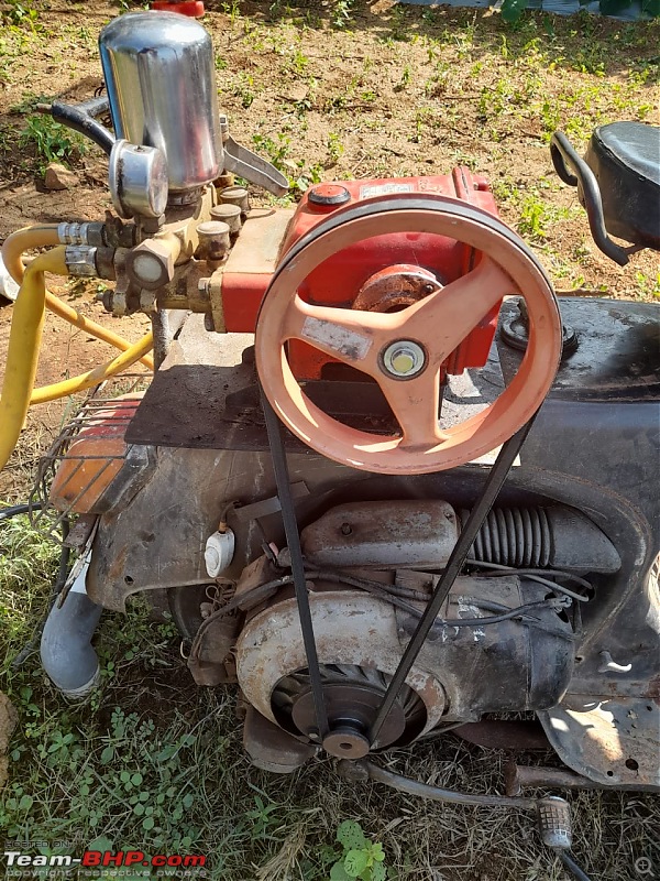 Desi jugaad: Scooter drives water pump in the fields-scooter-mod6.jpeg