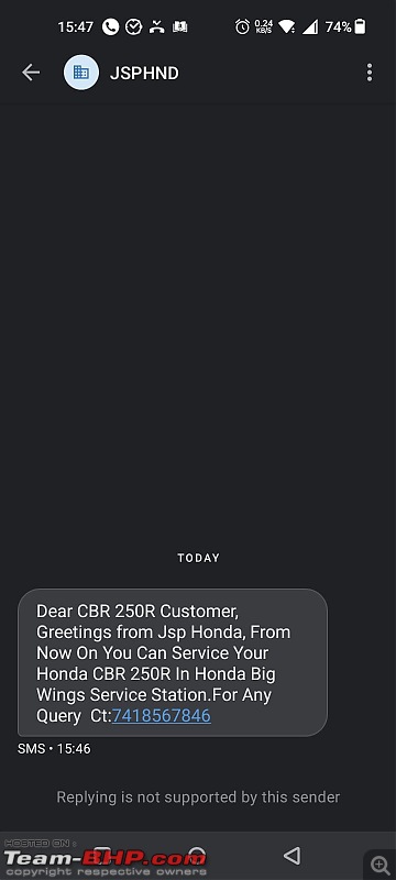 cbr250r maintenance cost
