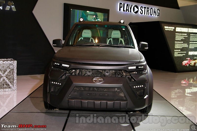 Tata Safari Storme : Official Review-tatasafaristormemodifiedatthe2014indonesiainternationalmotorshowfront.jpg