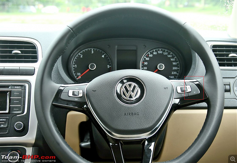 Volkswagen Polo : Test Drive & Review-new2014volkswagenpolo1.5tdisteeringwheel.png