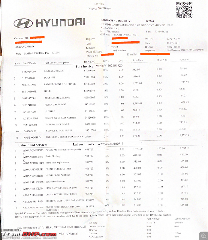 Hyundai Elite i20 : Official Review-servicing-invoice1.png