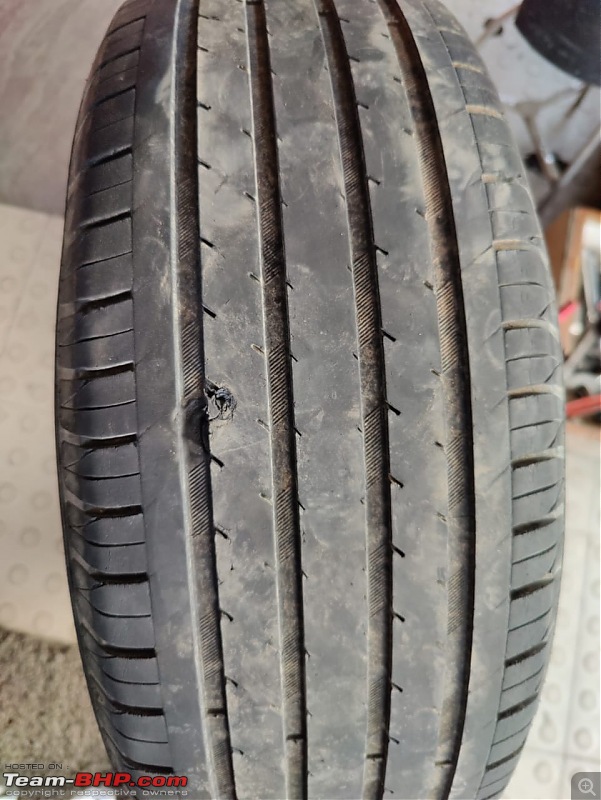 Maruti Vitara Brezza : Official Review-damaged-tyre.jpeg