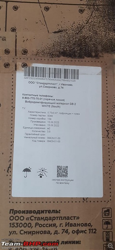 Maruti Ertiga : Official Review-stp-russia-damping-sheets-arrived.jpg