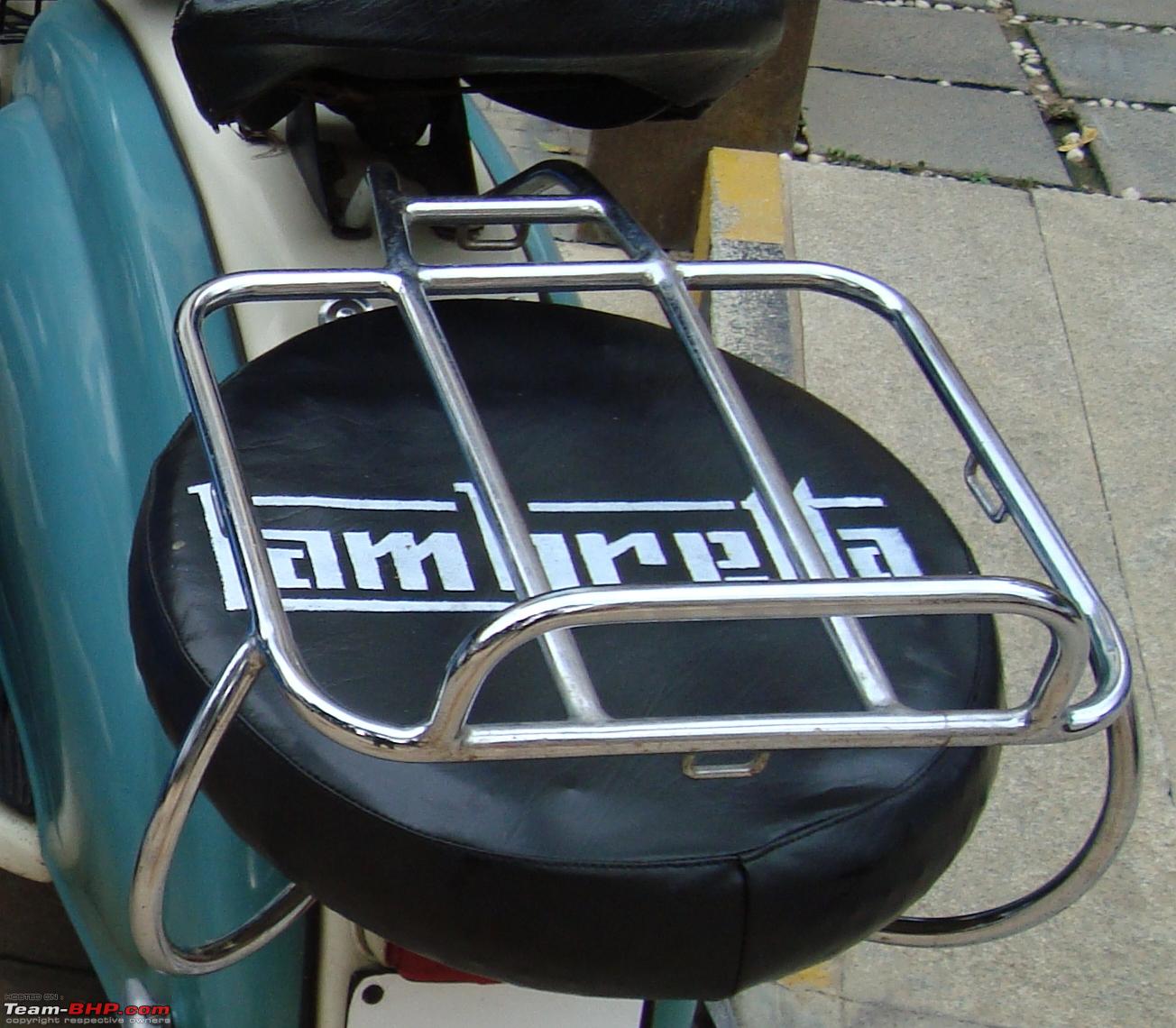 lambretta series 2 rear spare wheel carrier